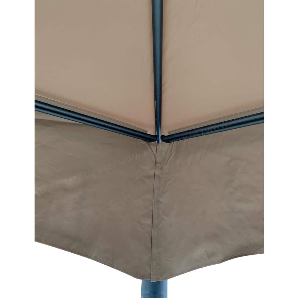Tan Polyester Replacement Canopy Top for 10' x 10' Gazebo