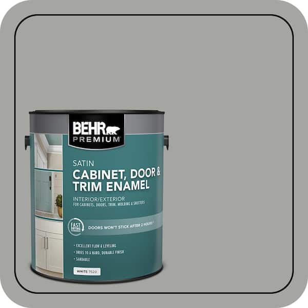 1 gal. #PPU24-18 Great Graphite Satin Enamel Interior/Exterior Cabinet, Door & Trim Paint