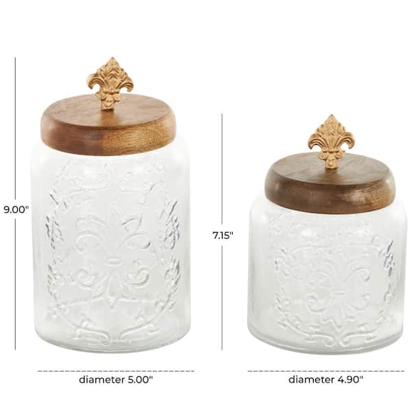 Old World Fleur De Lis outlets Decorative Canisters