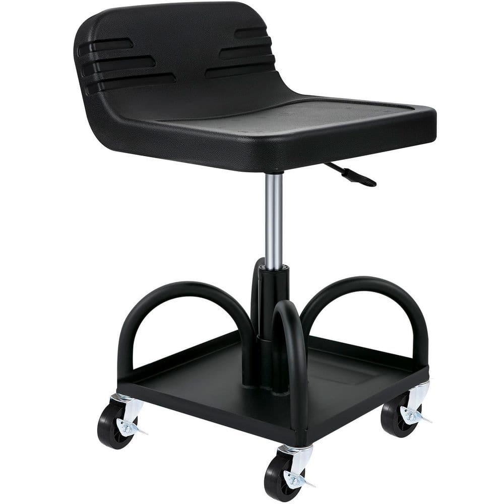 Rolling Garage Stool, 300 lbs. Capacity, Adjustable Height from 15.7-20.5 in. Mechanic Seat, 360° Swivel Wheels price history on PriceWatchPro