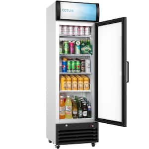 22 in. 9 cu. ft. Commercial Refrigerator in Coated Steel with Glass Door, 32°F to 50°F