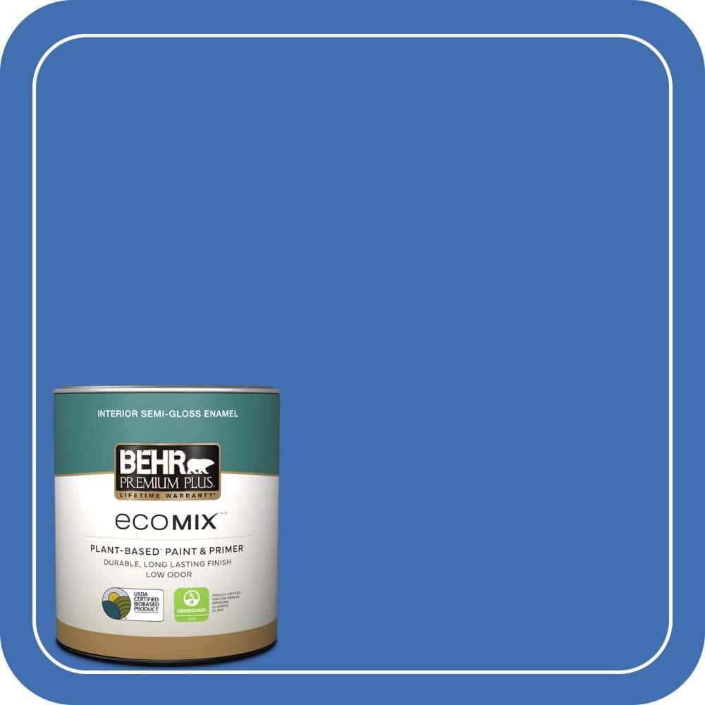 1 qt. #T18-17 Wide Sky Semi-Gloss Enamel EcoMix Plant-Based Interior Paint & Primer price history on PriceWatchPro