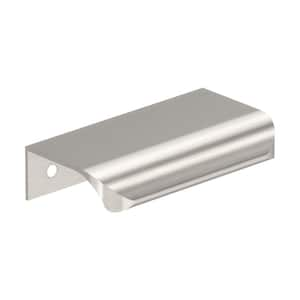 Streamline Tab 3 in. Center-to-Center (76mm) Modern Satin Nickel Cabinet Edge Pull