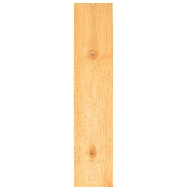 5/8 in. x 5-1/2 in. x 6 ft. Western Red Cedar Flat Top Fence Picket