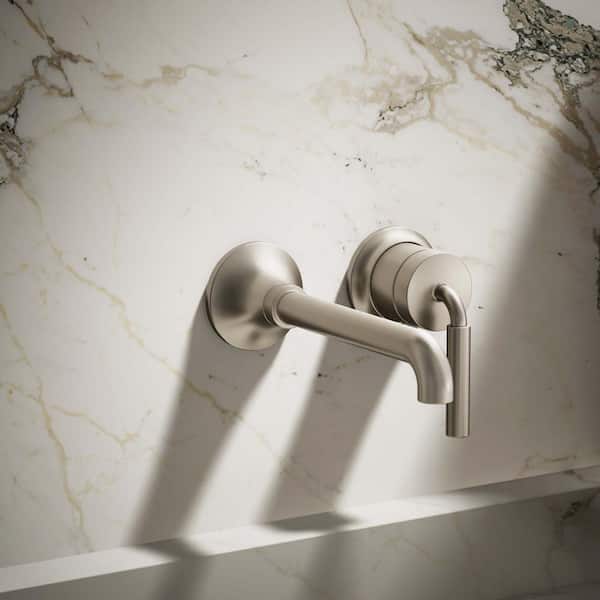 Tone Single-Handle Wall-Mounted Faucet in Vibrant Brushed Nickel