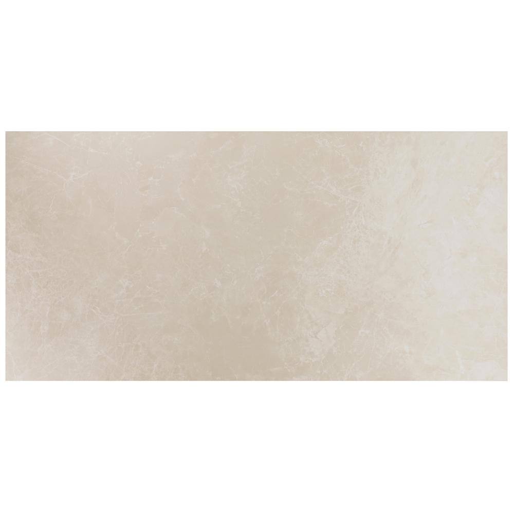Palazzo Crema Beige 8 in. x 0.33 in. Semi-Polished Porcelain Floor and Wall Tile Sample price history on PriceWatchPro