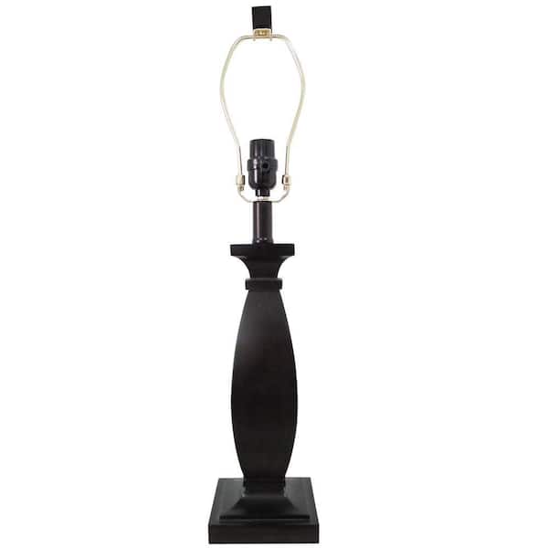 Hampton Bay Mix and Match 25.5 in. Bronze Timeless Square Table Lamp - Title 20