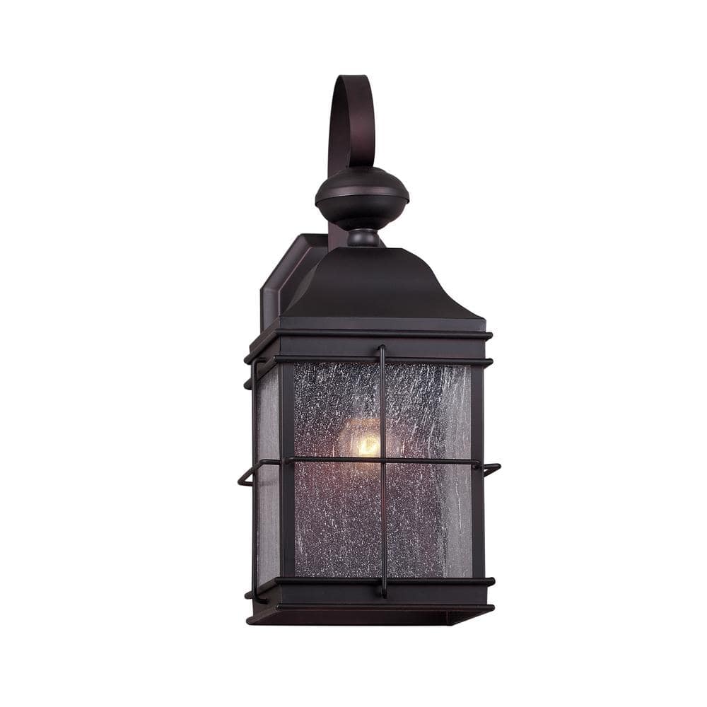 1-Light Antique Bronze Outdoor Wall Sconce