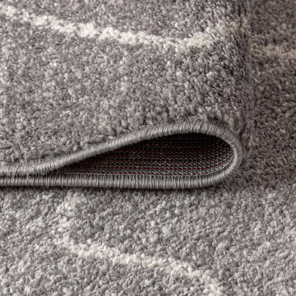 Modern Vintage Moroccan Beni Souk 3x5 Rug in Gray and Cream
