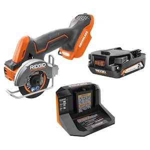 18V SubCompact Brushless Cordless 3 in. Multi-Material Saw Kit with (3) Cutting Wheels, 2.0 Ah Battery, and 18V Charger