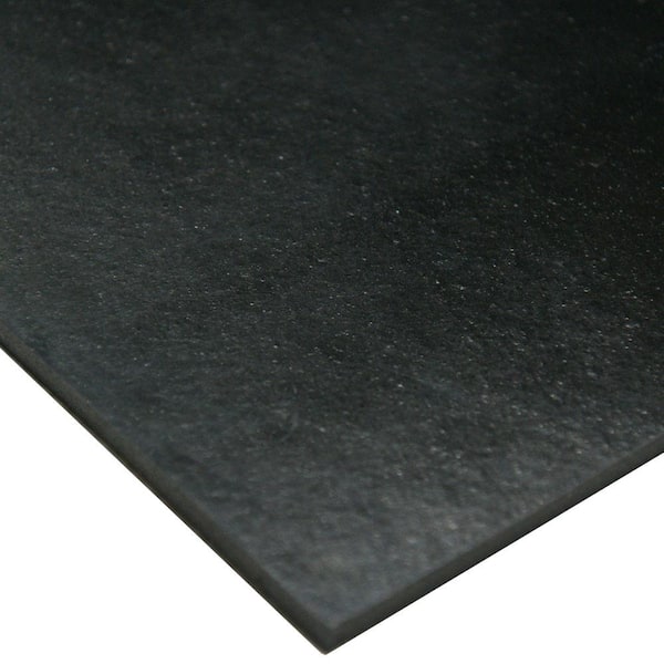 Rubber-Cal 50A Durometer Neoprene Sheet 1 in. Thick x 6 in. Width x 36 in. Length Smooth Finish Black Rubber Sheet 1.5 Sq. ft.