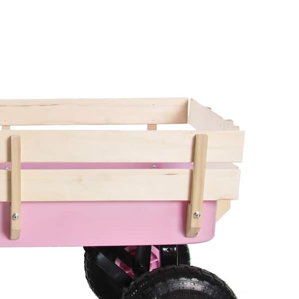 Saving Shepherd Heavy Duty Pull Wagon with Easy Roll Air Tires (Pink)