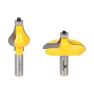 XINGBAILONG 1/2 Shank Crown Molding Router Bit Door Window Skirting Line Handrail Ceiling Lace Tongue and Groove Slotting Tool