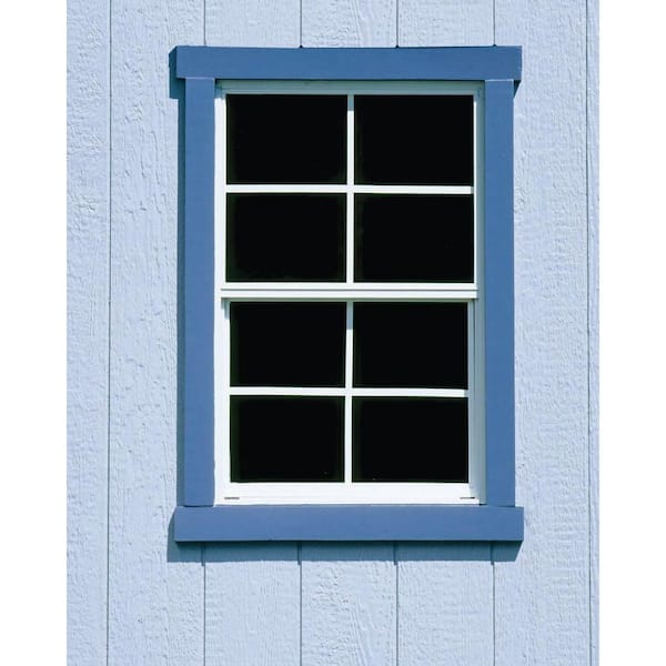USA Made Shed Transom Window 10 x 30 White Flush Tempered Glass 
