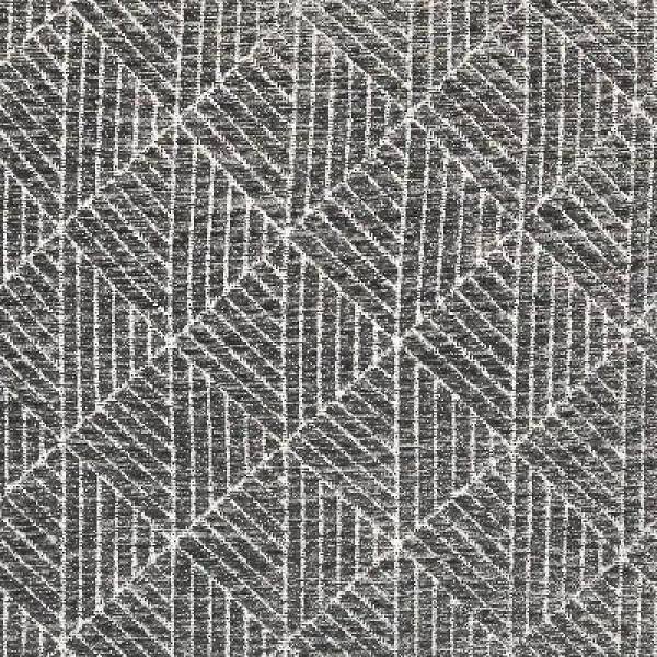 Charcoal Gray Geometric Chenille Reversible Square Pillow 18"x18"