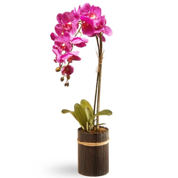 National Tree Company 22.8 in. Artificial Purple Orchid