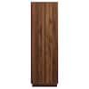 MODWAY Bulwark Walnut Brown MDF Wardrobe with Drawers