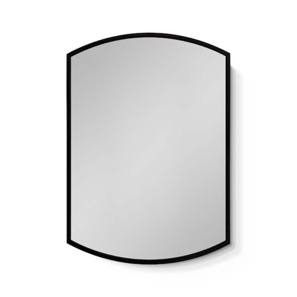 Cesicia 22 in. W x 31 in. H Arched Aluminium Recessed Mount or Wall Mount Medicine Cabinet with Mirror