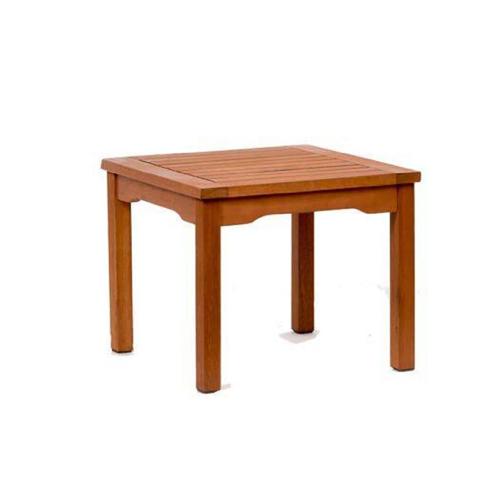 Eucalyptus Wood 20 x 20 Ideal for Outdoors and Indoors ia Rome Square and Durable Side Table Eucalyptus Wood 20 x 20 Ideal for Outdoors and Indoors ia Rome Square and Durable Side Table