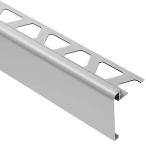 Rondec-Step Satin Anodized Aluminum 3/8 in. x 8 ft. 2-1/2 in. Metal Tile Edging Trim