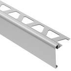 Rondec-Step Satin Anodized Aluminum 5/16 in. x 8 ft. 2-1/2 in. Metal Tile Edging Trim