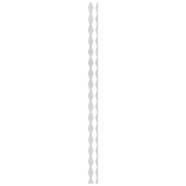 Ekena Millwork Cimarron 0.125 in. T x 0.25 ft. W x 8 ft. L White Acrylic Decorative Wall Paneling 24-Pack