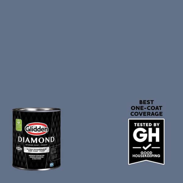 Glidden Diamond 1 qt. PPG1164-6 Blue Cloud Eggshell Interior Paint with Primer