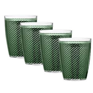 Fishnet 14 oz. Hunter Green Insulated Drinkware (Set of 4)