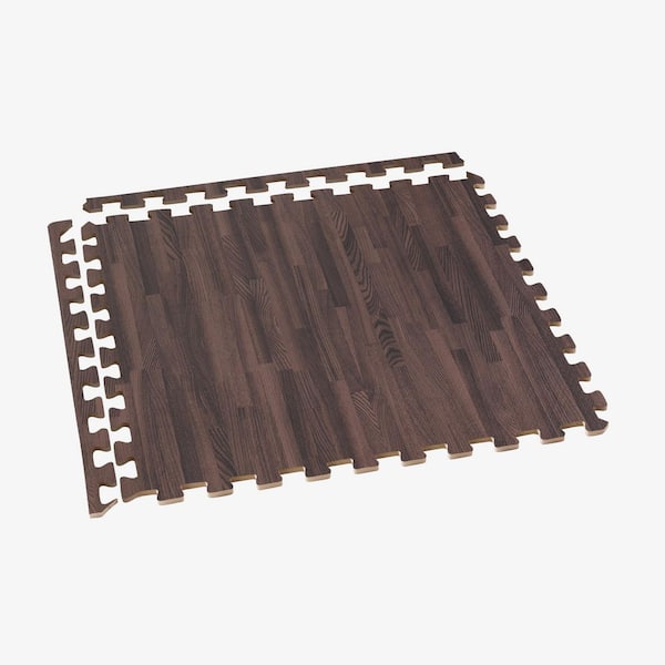 Cherry Printed Wood Grain 24 in. x 24 in. x 3/8 in. Interlocking EVA Foam Flooring Mat (24 sq. ft. / pack)