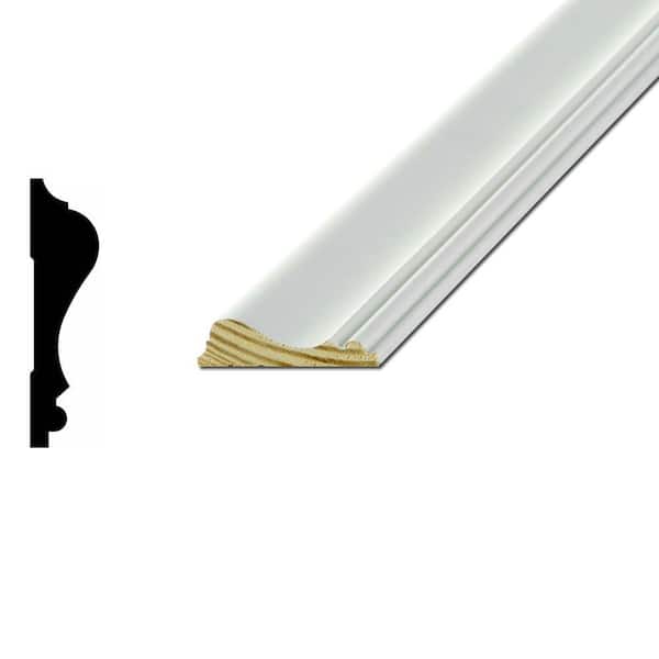 WM390 3/4 in. x 2-1/2 in. Primed Finger-Jointed Pine Chair Rail Moulding