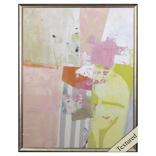 HomeRoots Victoria Pink and Peach Passion Abstract 2 by Unknown Wooden Wall Art
