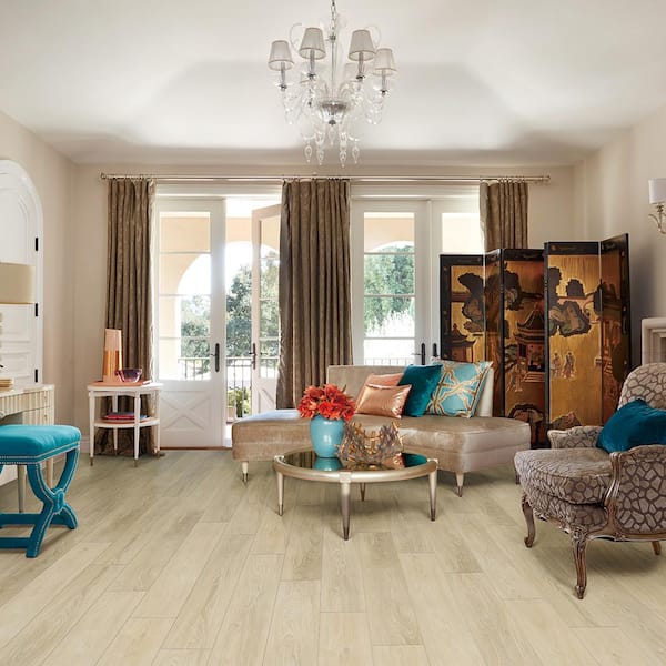 French Oak Shasta 20 MIL 7.2 in. x 60 in. Click Lock Waterproof Luxury Vinyl Plank Flooring (23.9 sq. ft./case)