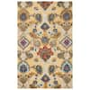 SAFAVIEH Blossom Gold/Multi 4 ft. x 6 ft. Geometric Floral Area Rug BLM402D- 4 - The Home Depot