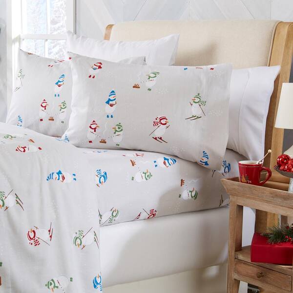 snowman flannel sheets