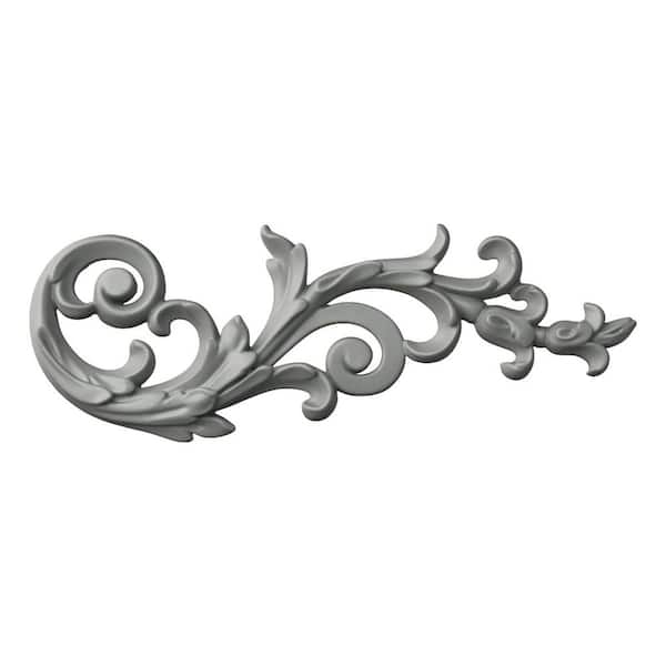 0.63 in. x 4 in. x 10.75 in. Polyurethane Applique and Onlay Moulding