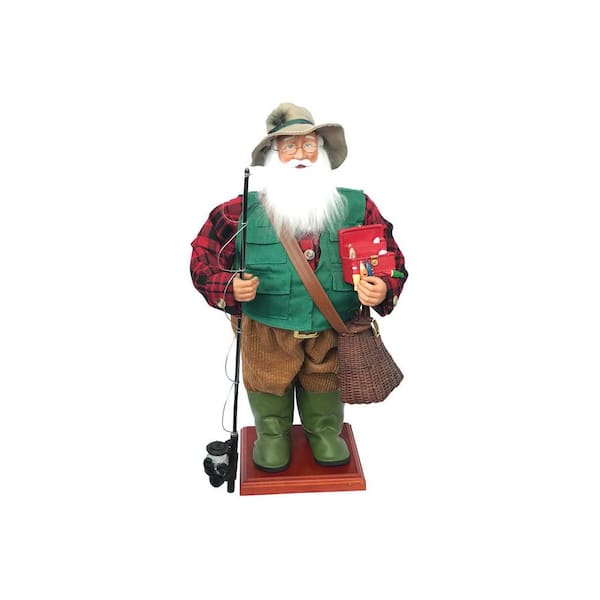 Santa's Workshop 24 in. Grandpa Fishing Claus