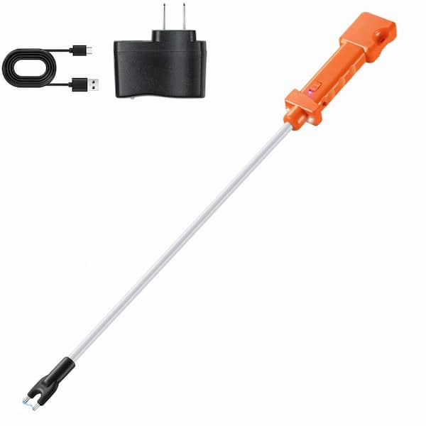 Waterproof Rechargeable Livestock Prod with Flexible Shaft and Dual LED Lights Equipment