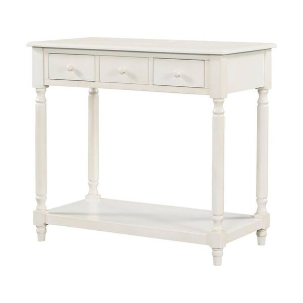 tunuo 36 in. W x 19 in. D x 33 in. H Bath Vanity in Antique White with ...