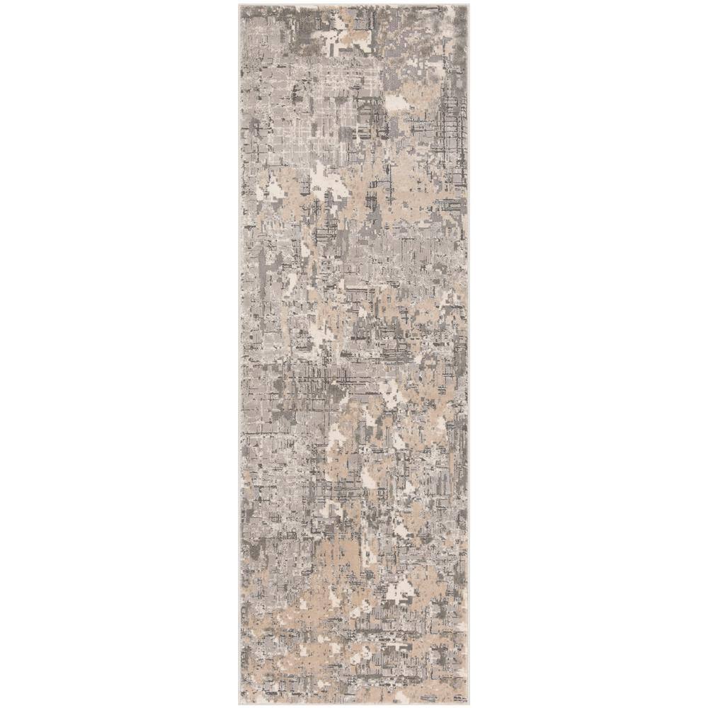 Meadow Gray 3 ft. x 8 ft. Distressed Abstract Runner Rug price history on PriceWatchPro