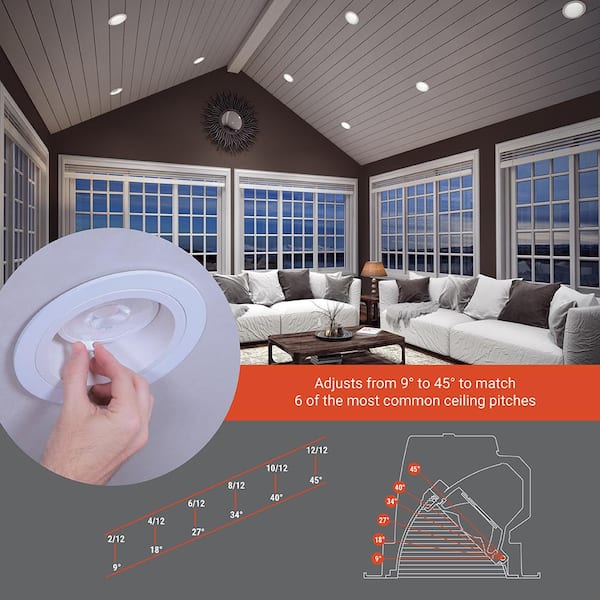 HALO HLBC 6 in. Ultra-Slim Regressed LED Downlight Selectable CCT with D2W  Option HLBC6099FSD2W1EMW - The Home Depot