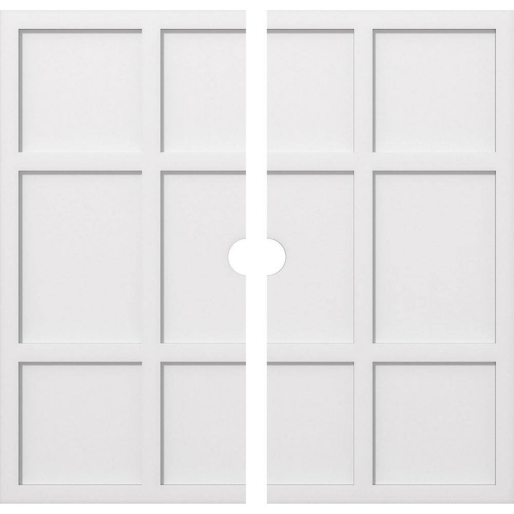 1 in. P X 14 in. C X 40 in. OD X 3 in. ID Rubik Architectural Grade PVC Contemporary Ceiling Medallion, Two Piece price history on PriceWatchPro