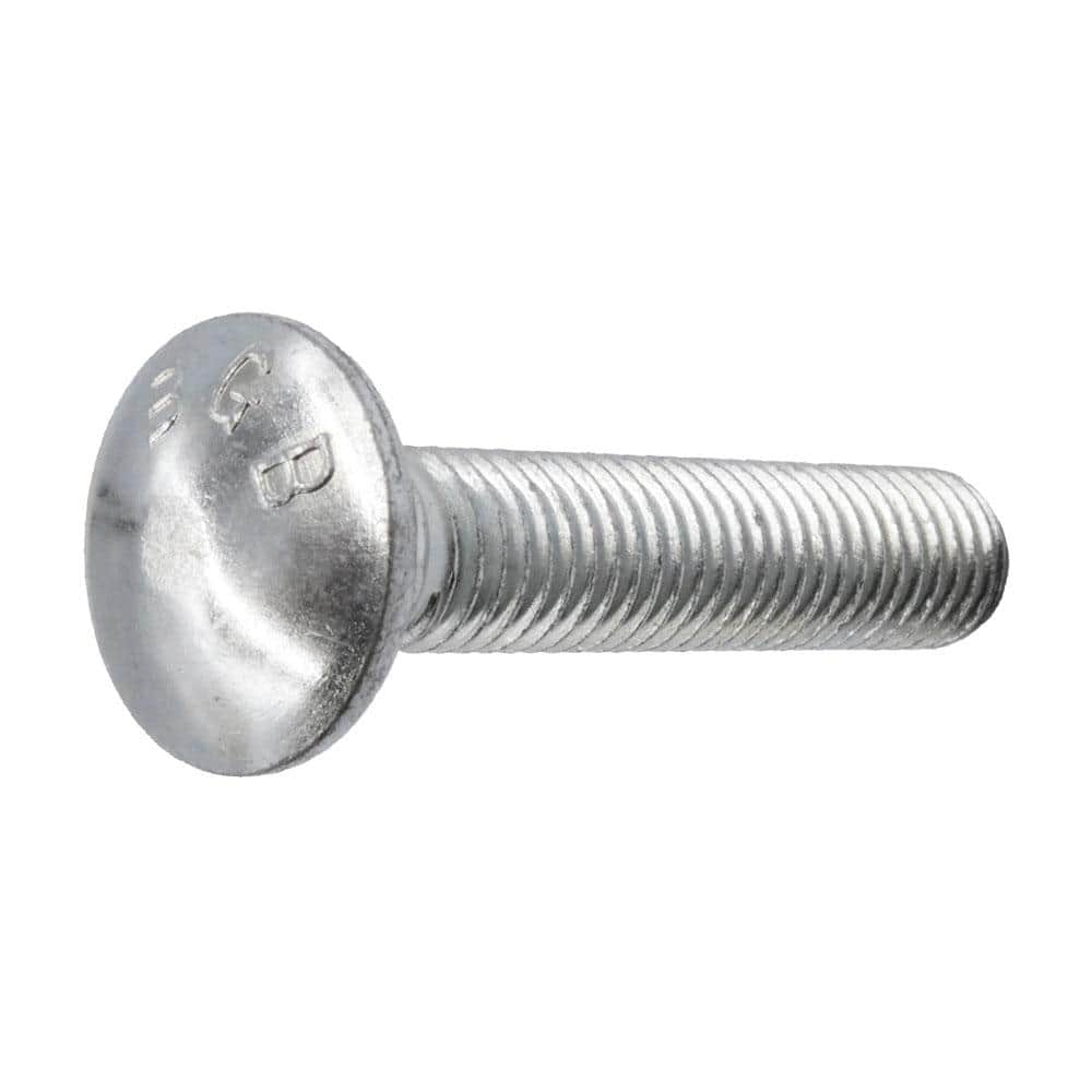 Everbilt 1/2 in.13 x 5 in. Zinc Plated Carriage Bolt 800456 The Home