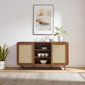 Nora Walnut Particle Board Buffet
