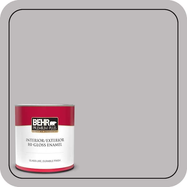 BEHR PREMIUM PLUS 1 qt. #PPU16-11 Grape Creme Hi-Gloss Enamel Interior/Exterior Paint & Primer