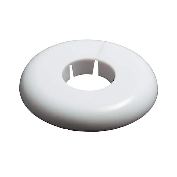 Ashley - Oval Plastic Self-Adhesive Hooks - 30mm x 50mm - White - Pack of 3