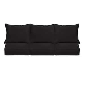 22.5 in. x 22.5 in. x 5 in. (6-Piece) Deep Seating Outdoor Couch Cushion in ETC Coal