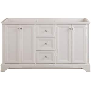 Stratfield 60 in. W x 22 in. D x 34 in. H Bath Vanity Cabinet without Top in Cream