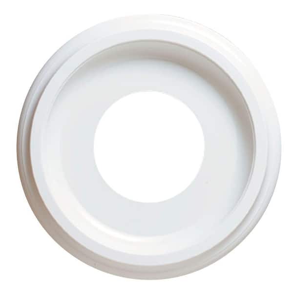 White Smooth Ceiling Medallion 82245, Ceiling Medallion Size For Fan