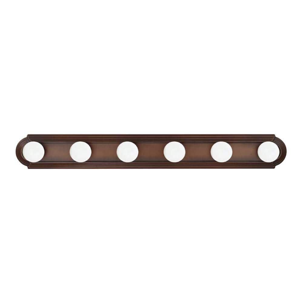 Alice 36 in. W x 5 in. H x 2.5 in. E 6-Light Burnished Bronze Vanity Light with ADA Compliant price history on PriceWatchPro