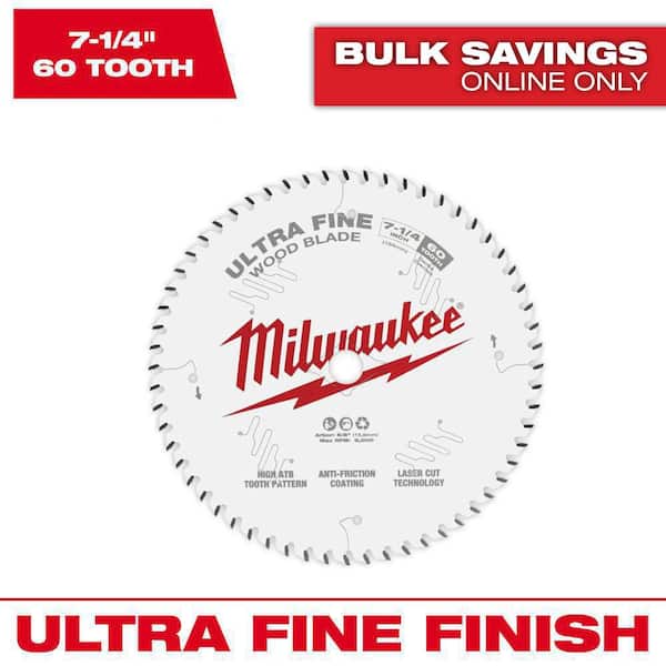7-1/4 in. x 60-Tooth Carbide Ultra Fine Finish Circular Saw Blade